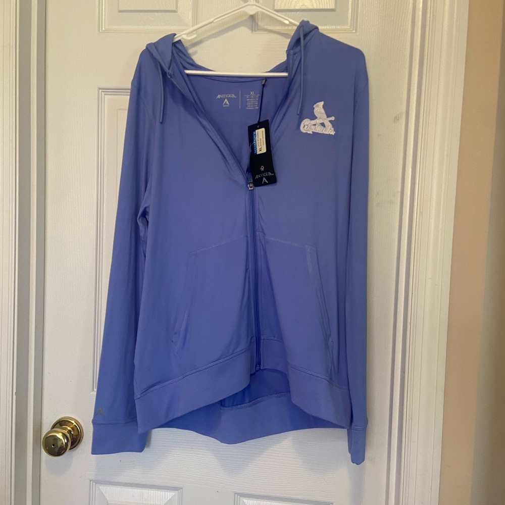 St. Louis Cardinals Antigua Light Blue Women's Hoodie